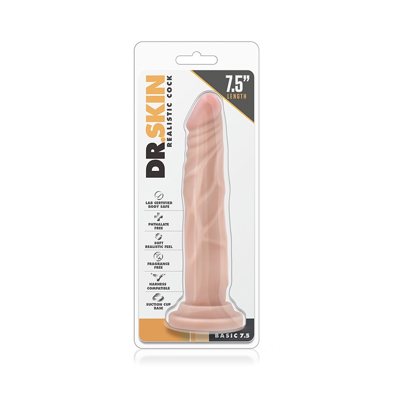 Realistyczny penis z żyłami dildo przyssawka 19cm